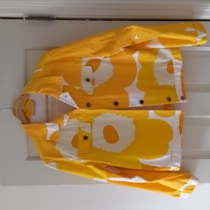 Marimekko jean jacket Unikko flowers
